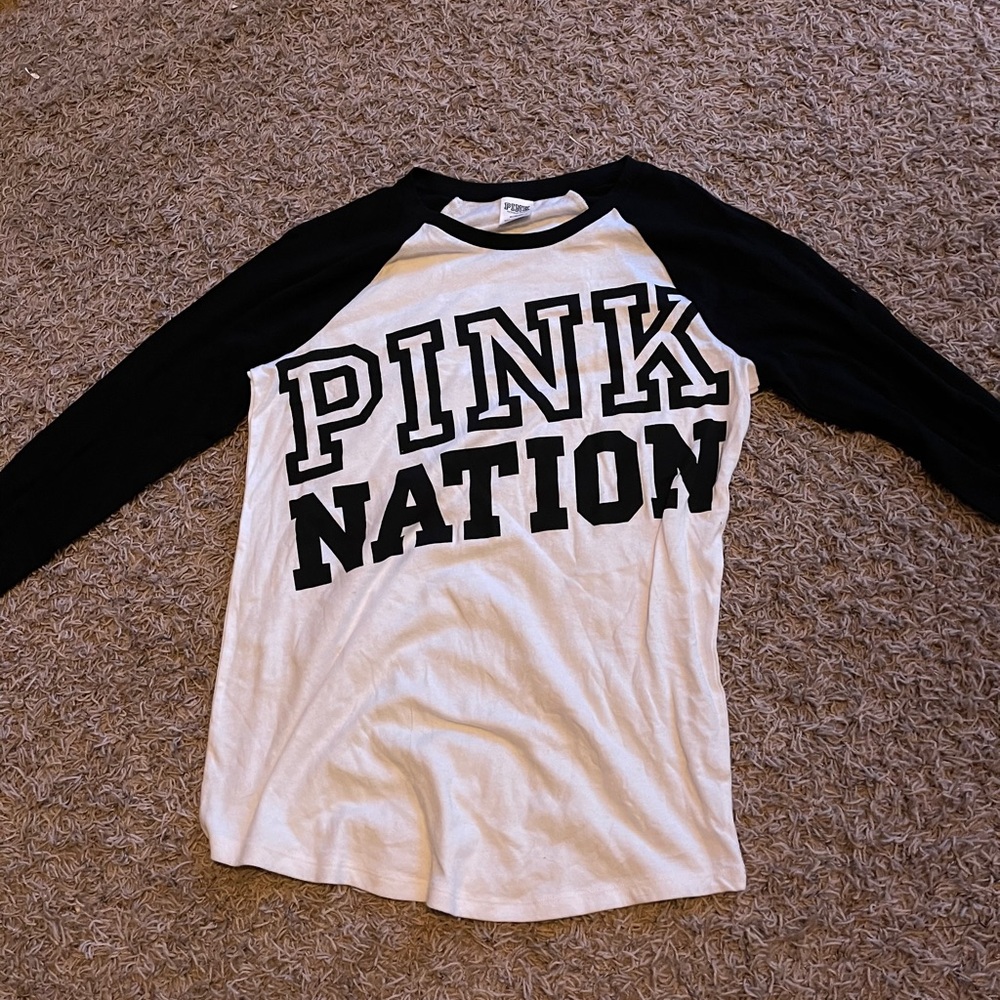 Pink semi long sleeve shirt